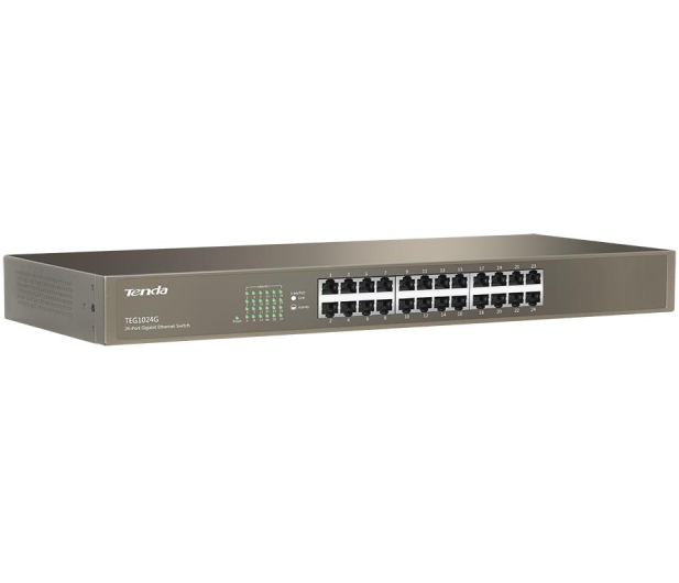 Tenda TEG1024G 24 porty Gigabit Ethernet stalowa obudowa - 1375604 - zdjęcie